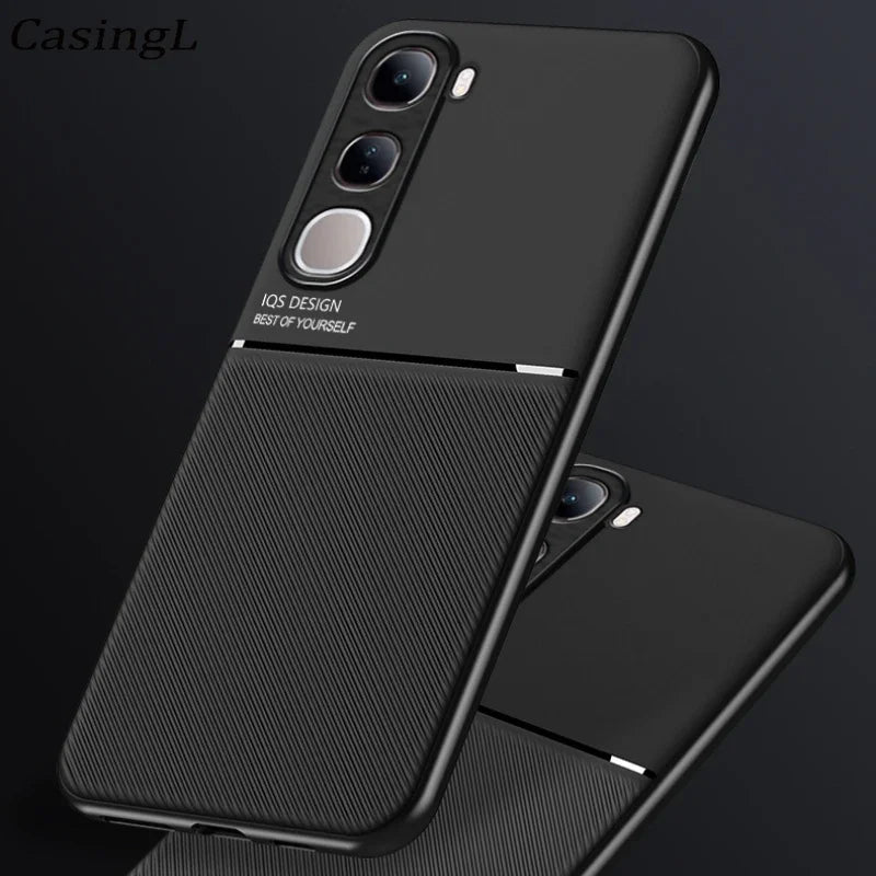 Magnetic Car Phone Case for vivo V40 Lite 4g/5G Prov40 vivo Magnet Metal Soft TPU Shockproof Cover VIVO V40 pro V 40 v40 lite 4G