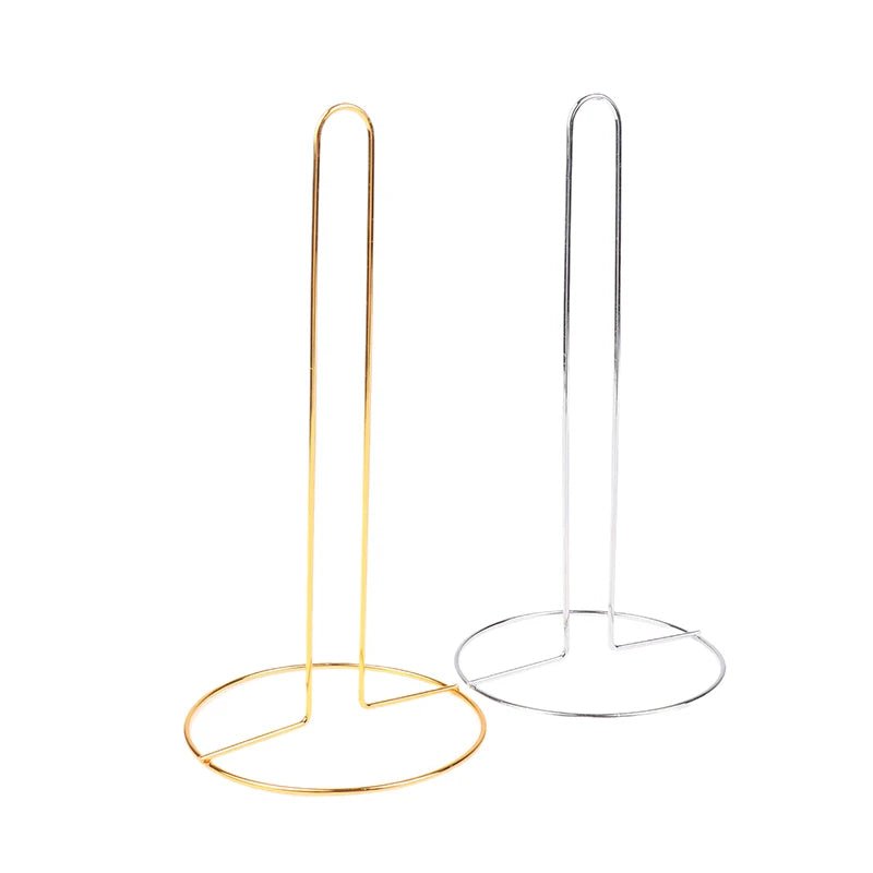 1PC Iron Kitchen Roll Paper Towel Holder Bathroom Paper Towel Holder Dining Table Vertical Napkin Holder Kitchen Storage Rack