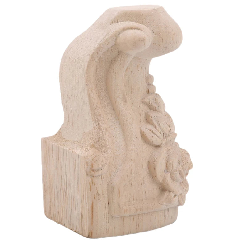 Pieds de meuble TV en bois massif sculpté de style européen, 8/4/1 pièce, 10 x 5,5 cm