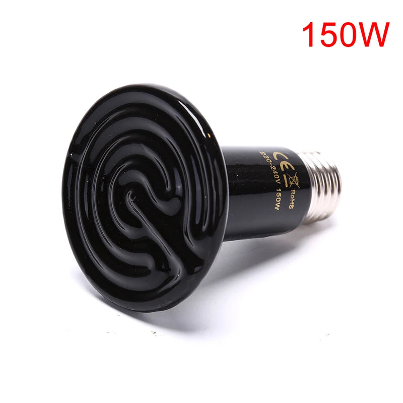 Pet Reptile Far Infrared Ceramic Heating Lamp Heat Emitter Light Bulb