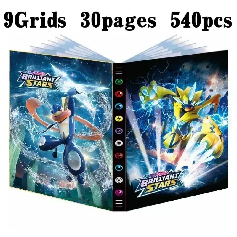 540 PCS Promotion for Pokemones Photo Album Classic Anime Card Protector Notebook Card Book Laser Collection Folder Kids Gifts