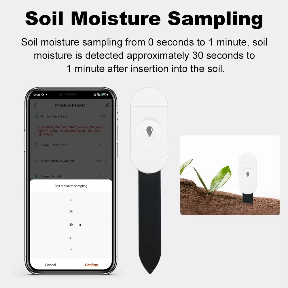 Capteur d'humidité du sol Tuya Zigbee, température et humidité, thermohygromètre, automatisation du jardin, détecteur d'irrigation pour une vie intelligente