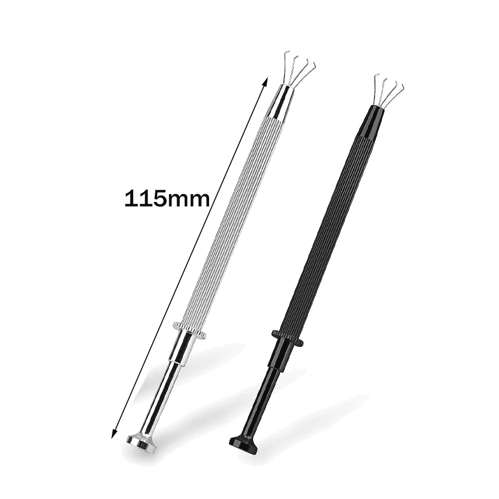 Lot de 2 outils de ramassage de bijoutier, outil de retrait de boule de perçage avec 4 broches pour petits objets, puces IC et composants électroniques