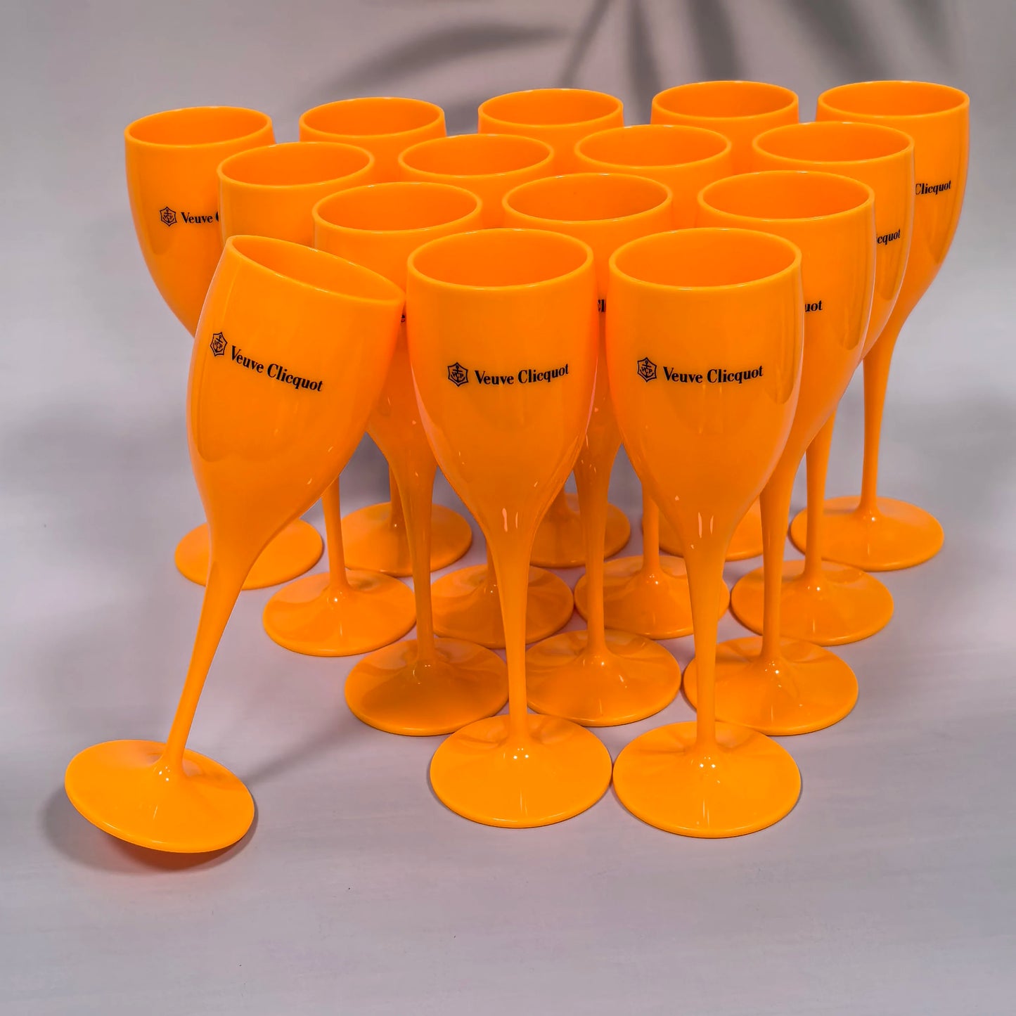 175ML Orange/Christmas Party Glass Champagne Glass, Reusable Plastic Flute Champagne Glass, Suitable for Party and Toast