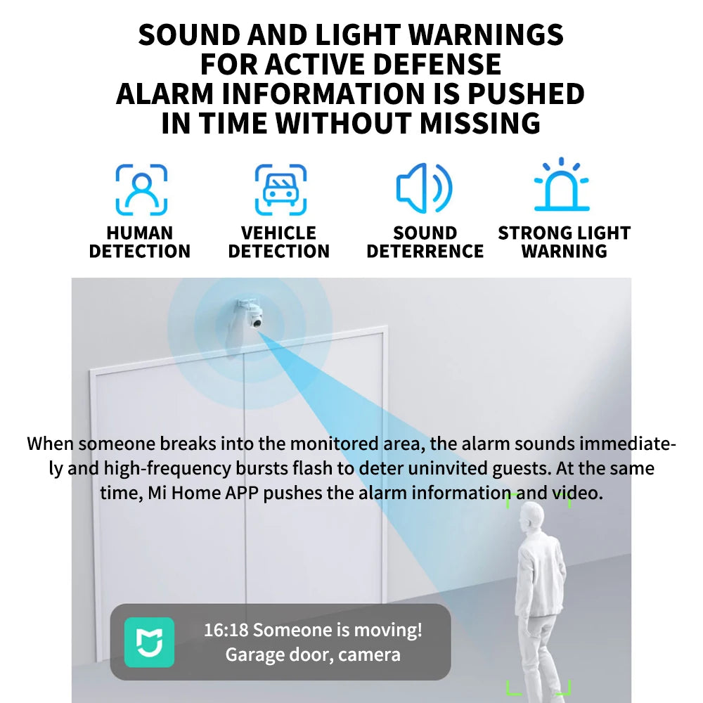 NEW Xiaomi Outdoor CW500 Dual Camera Version IP66 Security Protection CCTV AI Detection Full-Color Night Vision Smart Home