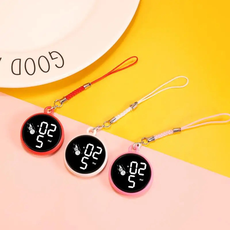 Montre LED créative à pendentif, montre électronique tactile simple pour écoliers du primaire