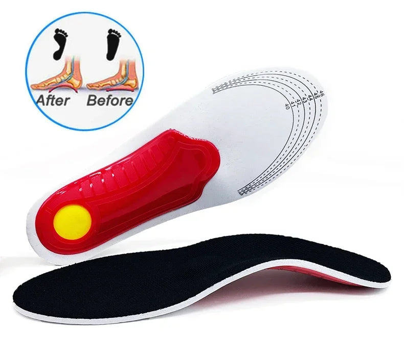 Semelles orthopédiques pour pieds plats, soutien de la voûte plantaire, soulage la pression du mouvement de l'air, amortit le coussin et rembourre la semelle intérieure