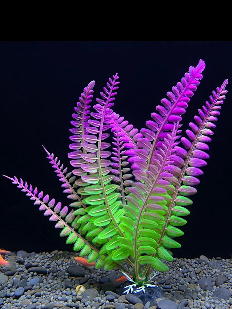 1PC Plastic Simulated Aquatic Plants For Fish Tank Landscaping, Aquarium Decoration, Seagrass Ornaments