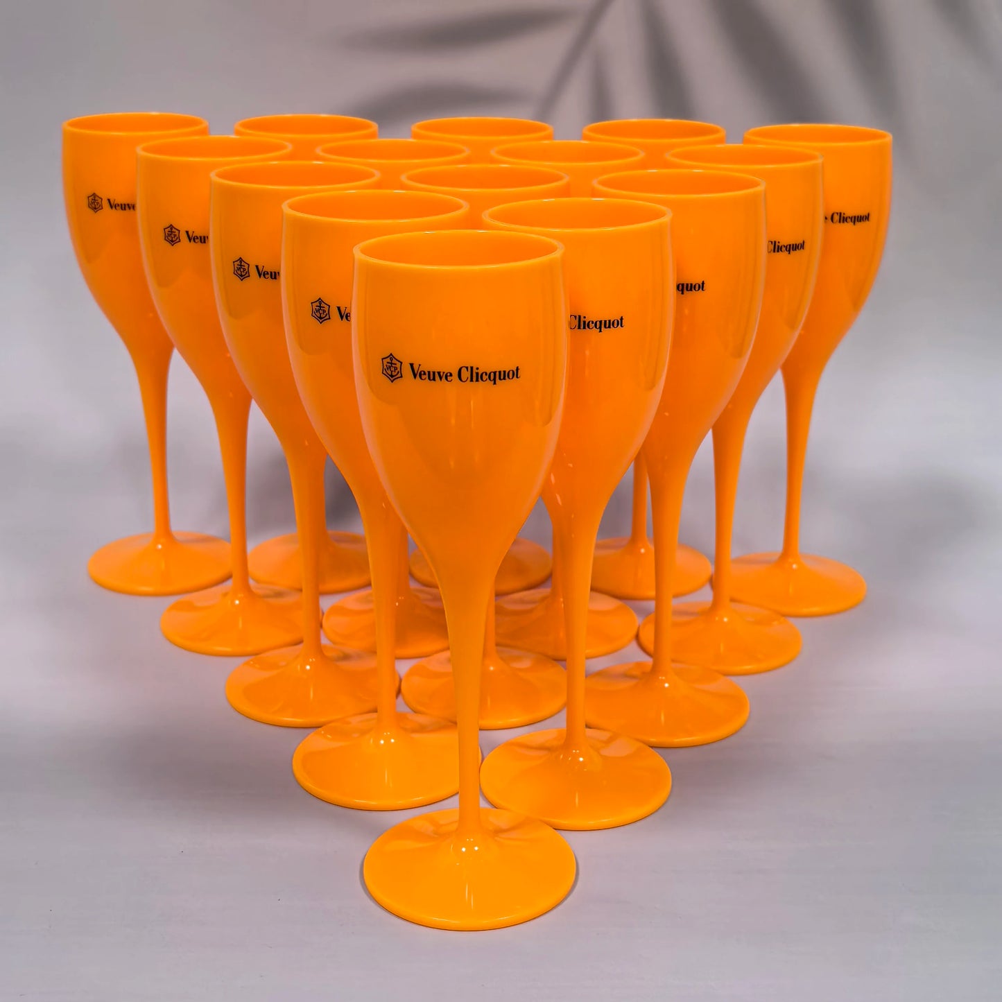 175ML Orange/Christmas Party Glass Champagne Glass, Reusable Plastic Flute Champagne Glass, Suitable for Party and Toast