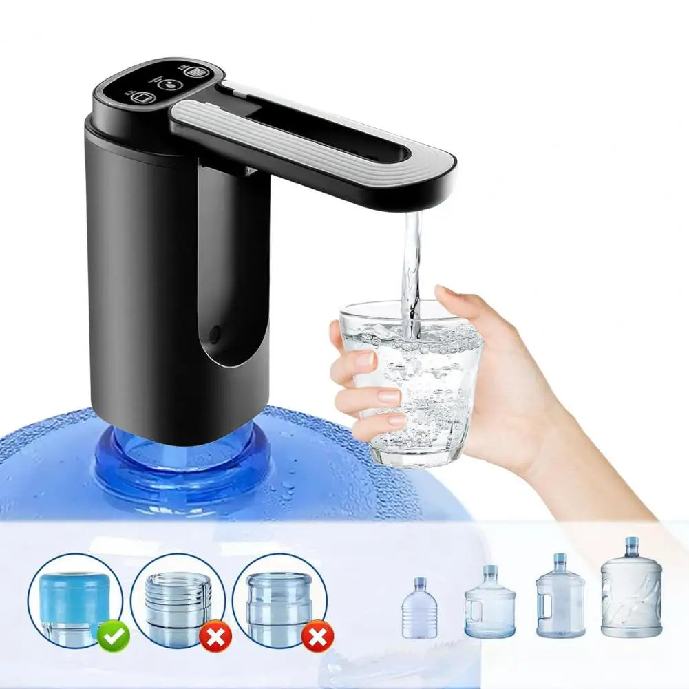 Distributeur d'eau automatique à pompe pour bouteille, chargement USB, distributeur d'eau électrique portable, pompe pour usage domestique et extérieur, pour bouteille de 2 à 5 gallons