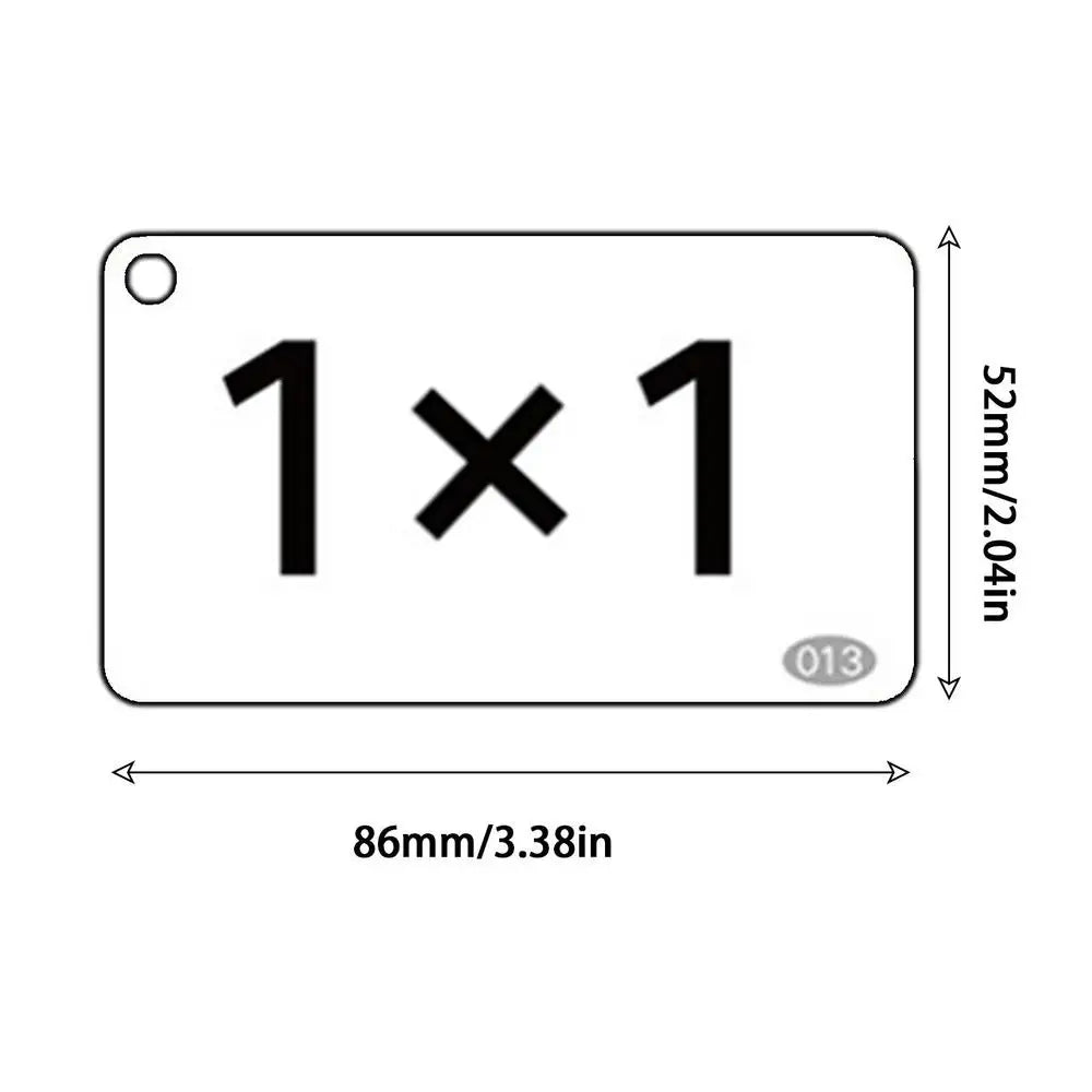 Kids Math Learning Cards Mathematics Card Tool Multiplication Division Arithmetic Education Toys For Children Birthday Gift
