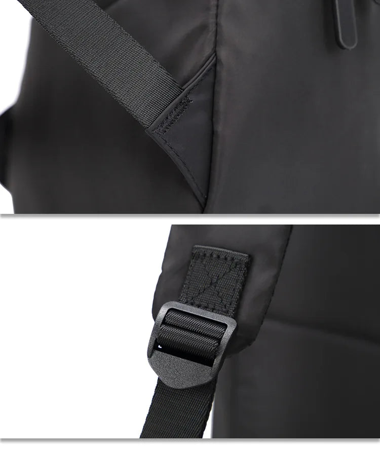 Mini sac à dos en toile pour homme, tendance, noir, cartable, petit sac japonais, sac de voyage, étanche
