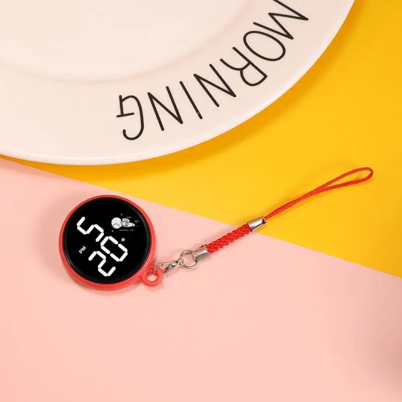Montre LED créative à pendentif, montre électronique tactile simple pour écoliers du primaire