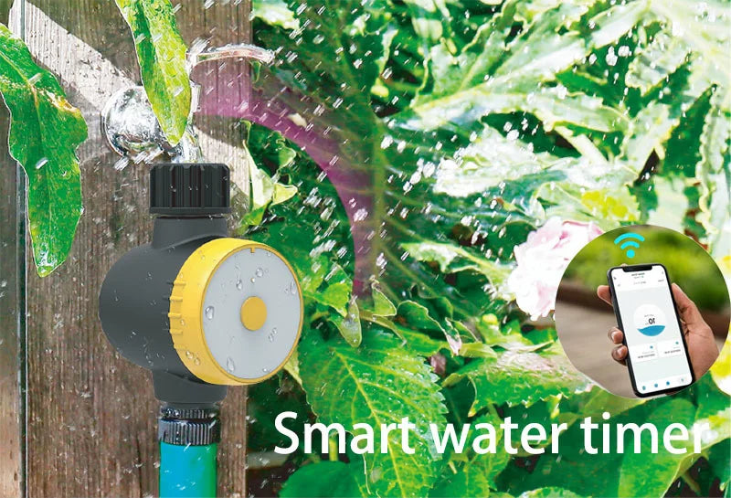 Nouveau minuteur d'arrosage intelligent Wifi pour jardin, contrôleur d'arrosage automatique Wifi, vanne intelligente Wifi, système d'arrosage goutte à goutte