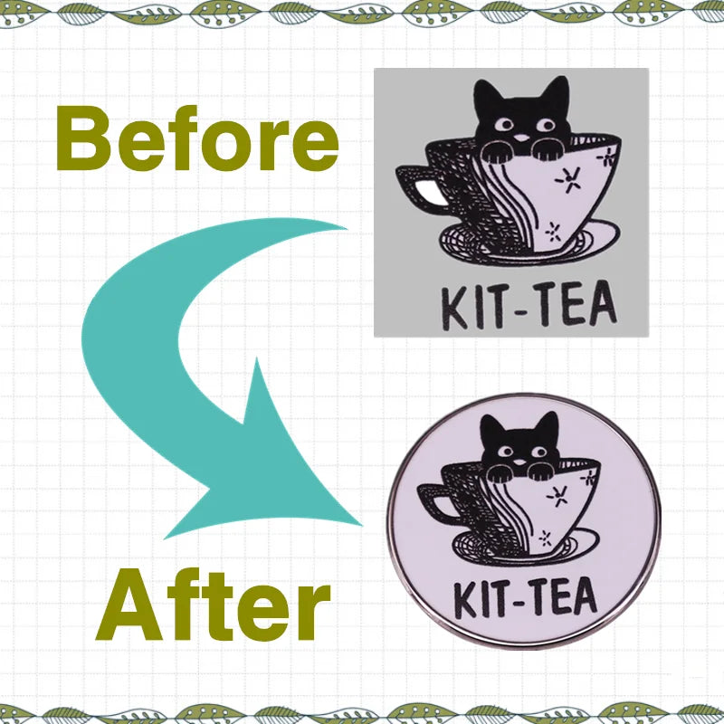 1 PC Personalized Photo Enamel Pins Custom Pictures Brooches Wedding Birthday Pet Creative Alloy Pin Clothes Lapel Button Badges