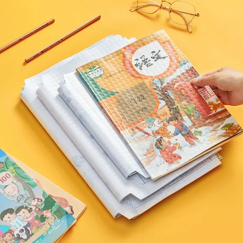 Lot de 10 feuilles de protection autocollantes pour carnet de notes A4, imperméables, pour agendas et livres, pour étudiants