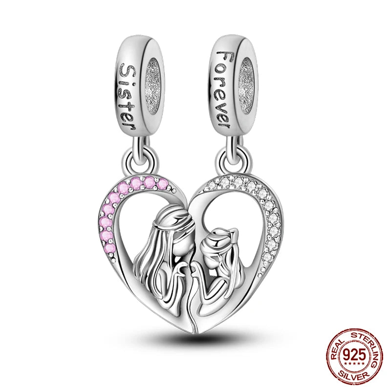 New 925 Sterling Silver Luminous Elf Blue Purple Butterfly Moon Life Tree Charms Beads Fit Pandach Original Bracelet DIY Jewelry