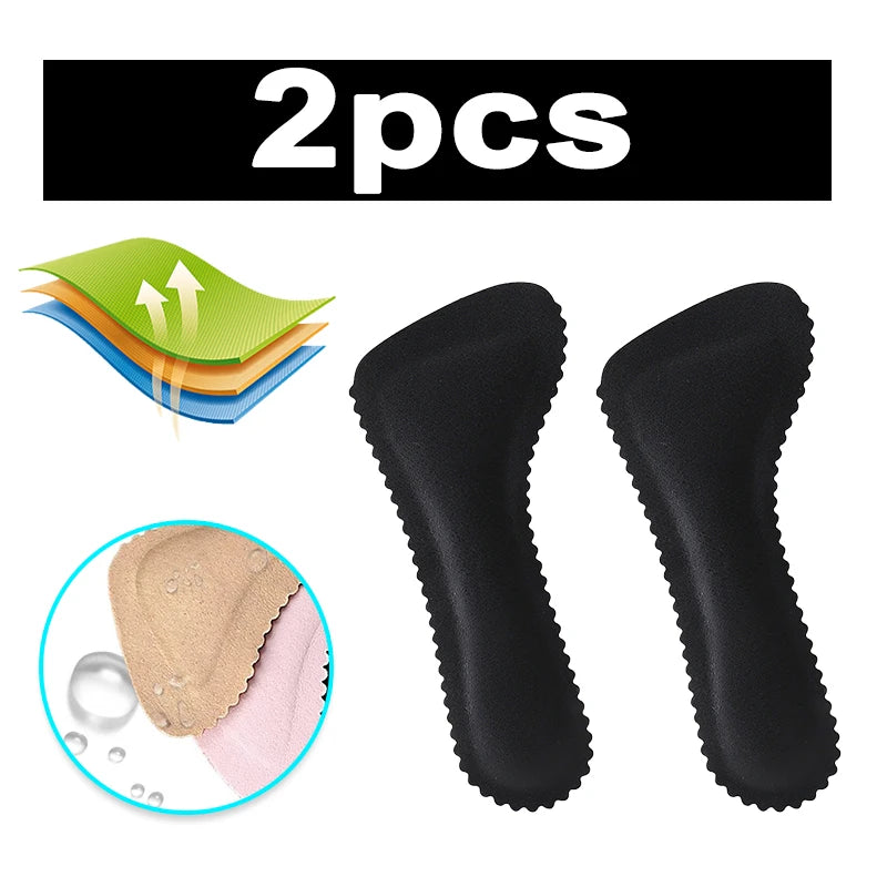 Sandales Semelles auto-adhésives Talons hauts Coussinets antidérapants pour chaussures Semelles intérieures en cuir absorbant la transpiration Coussin absorbant les chocs