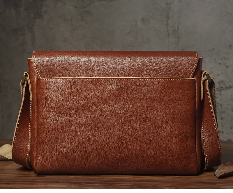 Sac à bandoulière NUKA en cuir véritable pour homme, style rétro, original, en cuir de vache, horizontal, à rabat, pour iPad 11 pouces
