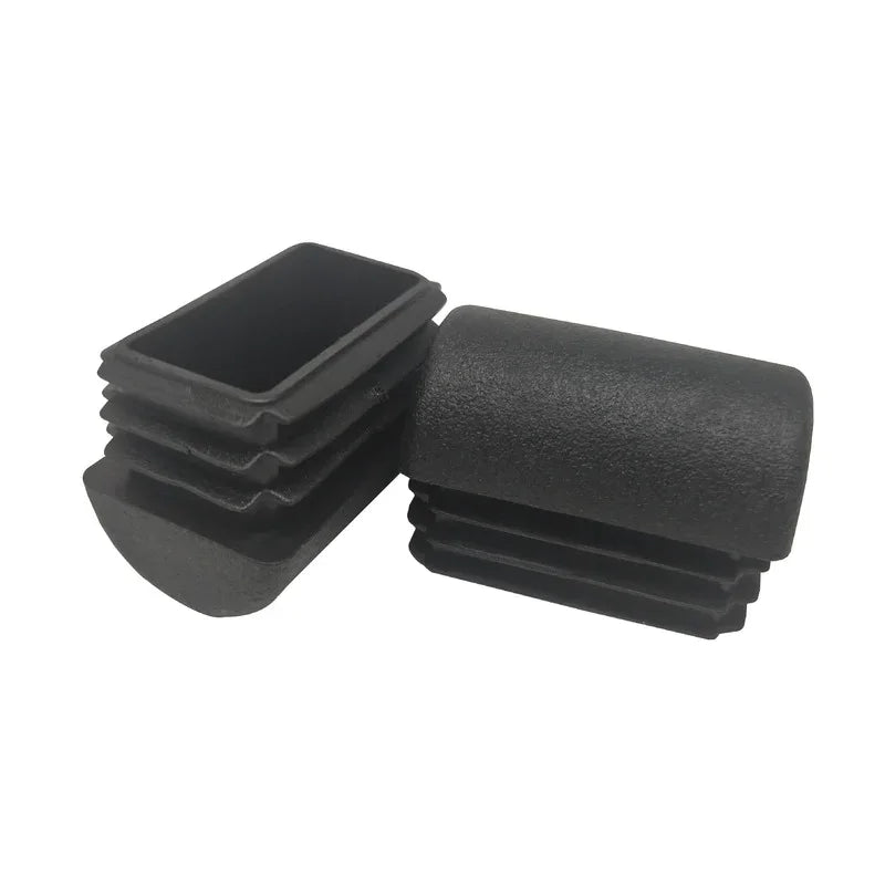 Lot de 4 embouts carrés en plastique pour tubes et tuyaux, bouchons pour pieds de table, chaises, meubles, protection de pieds de nivellement