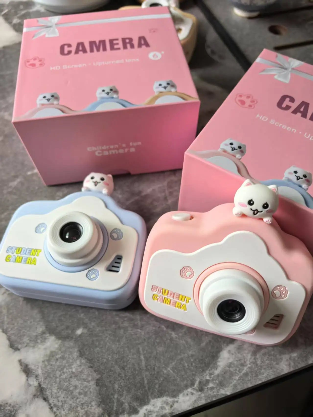 Kid Mini Camera 1080P Cartoon Selfie Toddler Digital Video Camera Toys With 32G SD Card for Boys/Girls Christmas Birthday Gifts