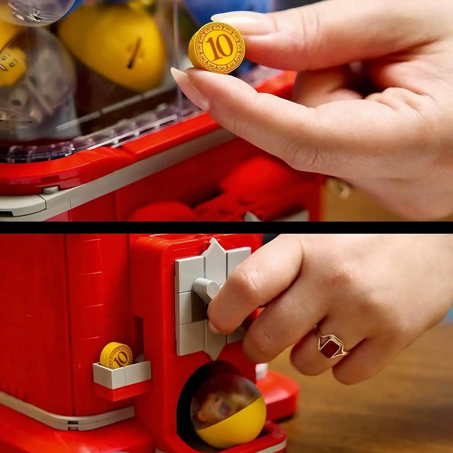 2025 New Creative Ideas Vending Machine Set Building Blocks Coin Operated Play Game Brick Toys Girl Boy Birthday Gifts 1343pcs