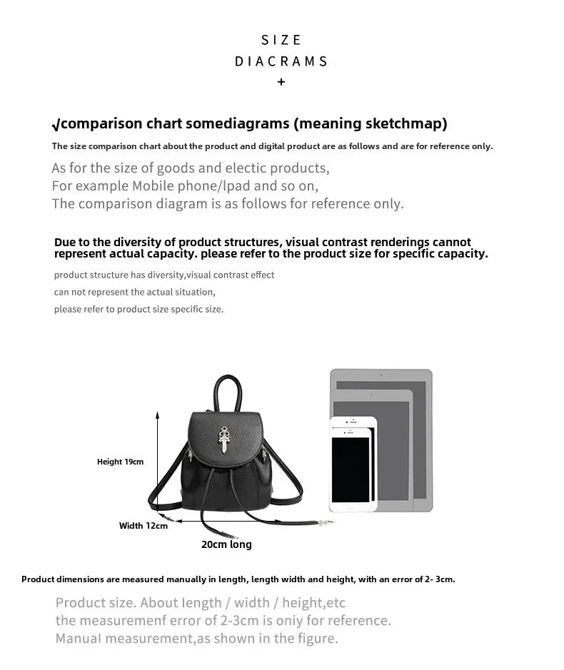 Fashionable Mini Travel Backpack for Women 2024 New Style Versatile Outdoor Bag Stylish Double Shoulder Bag Ladies Love