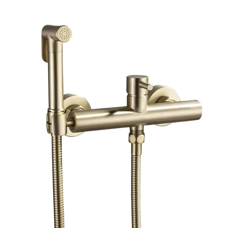 VGX Brass Bidet Faucet Set Handheld Ducha Higienica Hot Cold Toilet Crane Women Washer Bathroom Shattaf Sprayer Hygienic Shower