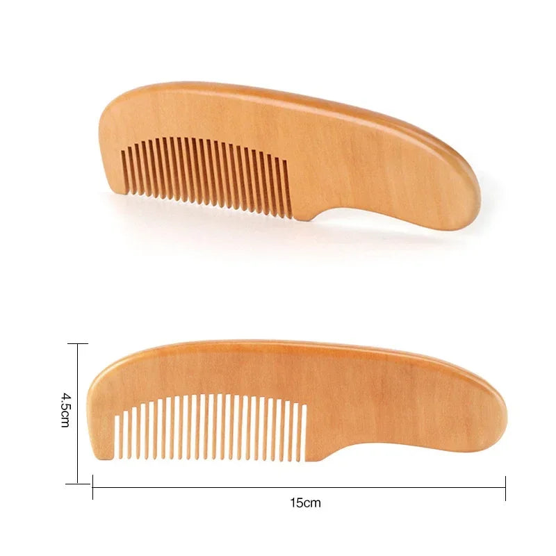 2/3PCS Newborn Wool Baby Wooden Brush Comb Newborn Hair Brush Infant Head Massager Portable Comb Hair Bath Brush Comb