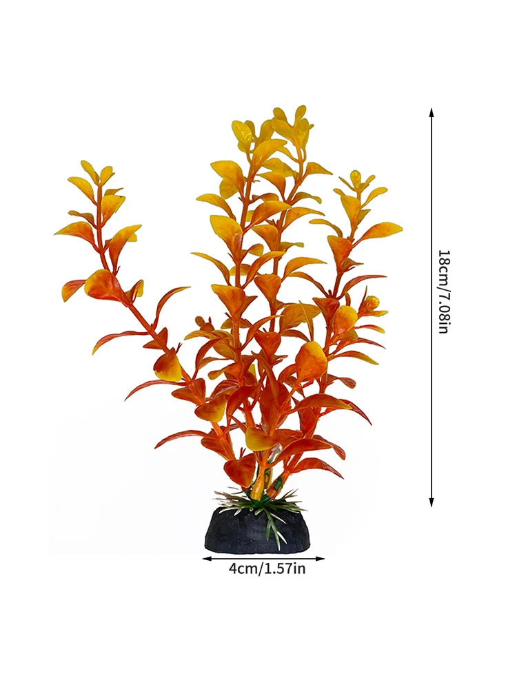 1PC Plastic Simulated Aquatic Plants For Fish Tank Landscaping, Aquarium Decoration, Seagrass Ornaments