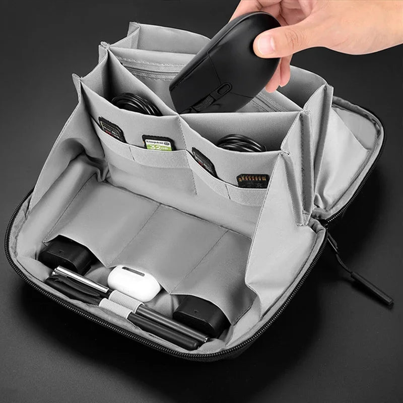 Organiseur de voyage pour appareils électroniques, pochette pour batterie externe, étui pour accessoires électroniques, câbles USB, disques durs