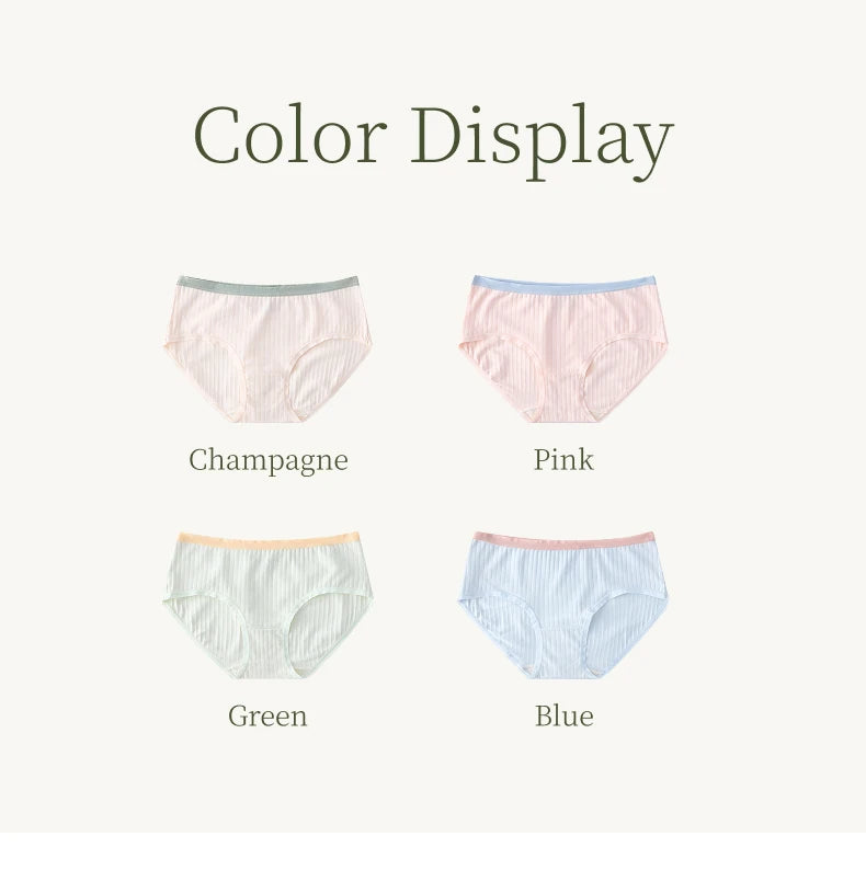SUJIIN 3Pcs/Lot Women's Cotton Underwear Seamless Mid-waist Panties for Women Invisible Breathable Comfortable Briefs Lady XN001