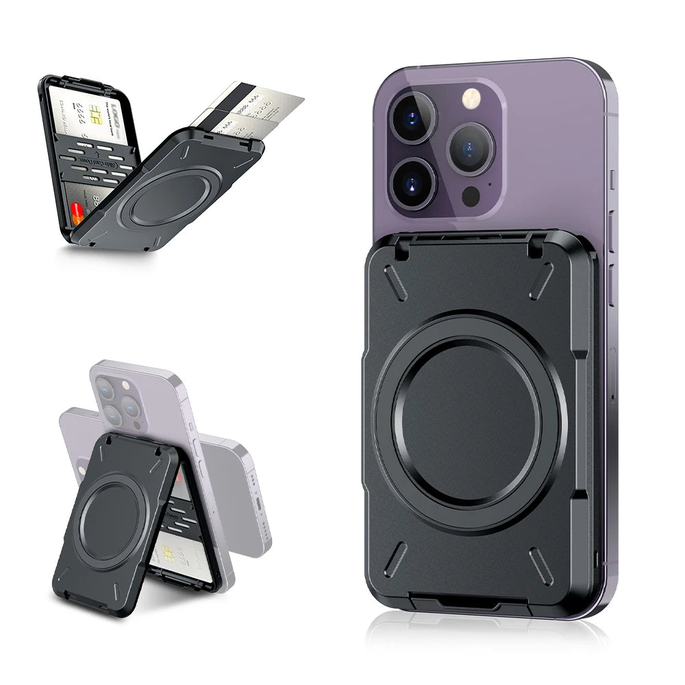 Magnetic Wallet & Card Holder with RFID Blocking Function for iPhone 16 15 14 Pro/ Pro Max/ 13 Pro Max/ 13 12 Pro MagSafe Wallet