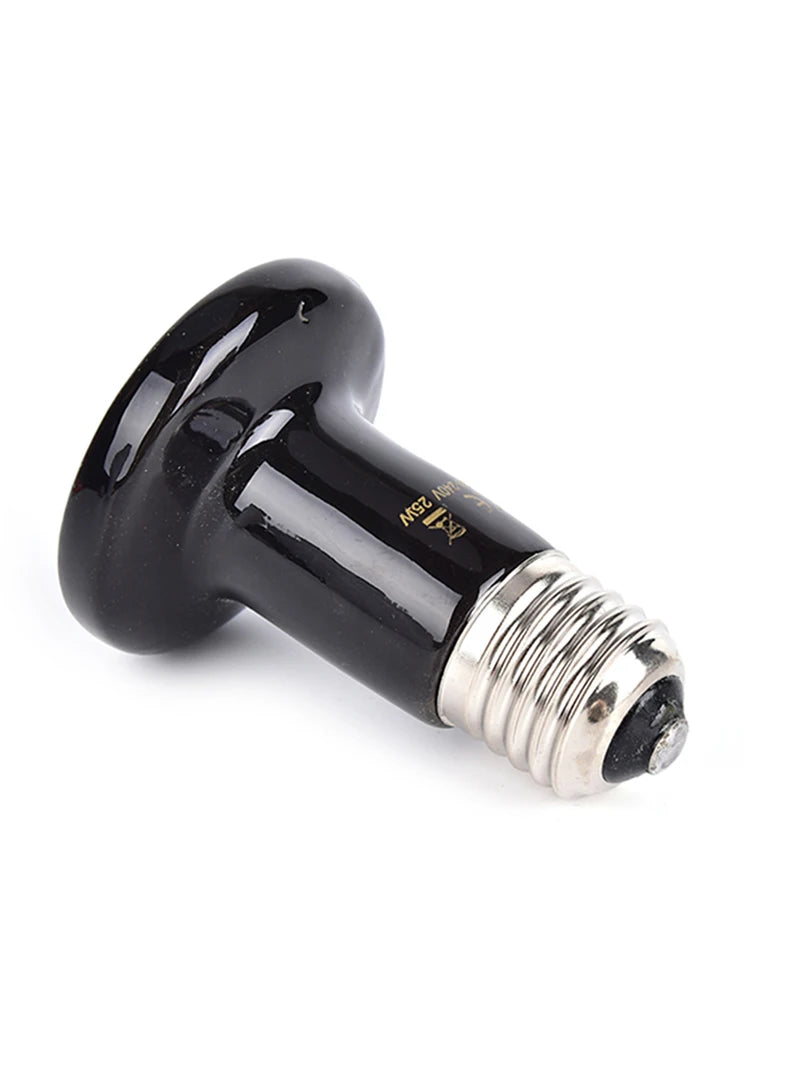 Reptile Heat Lamp Black Infrared Ceramic Emitter Heat Light Bulb Pet Brooder 220-240V Touch Lamp For Chameleon Cage Snake Tank