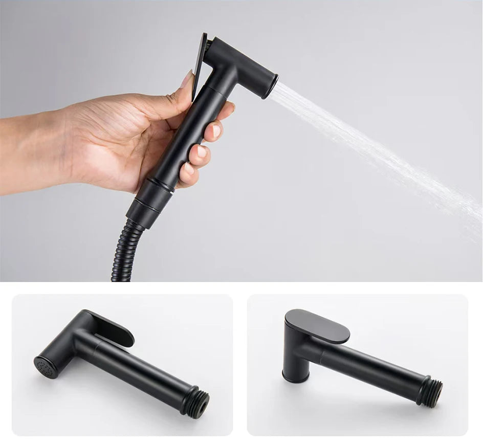 VGX Brass Bidet Faucet Set Handheld Ducha Higienica Hot Cold Toilet Crane Women Washer Bathroom Shattaf Sprayer Hygienic Shower