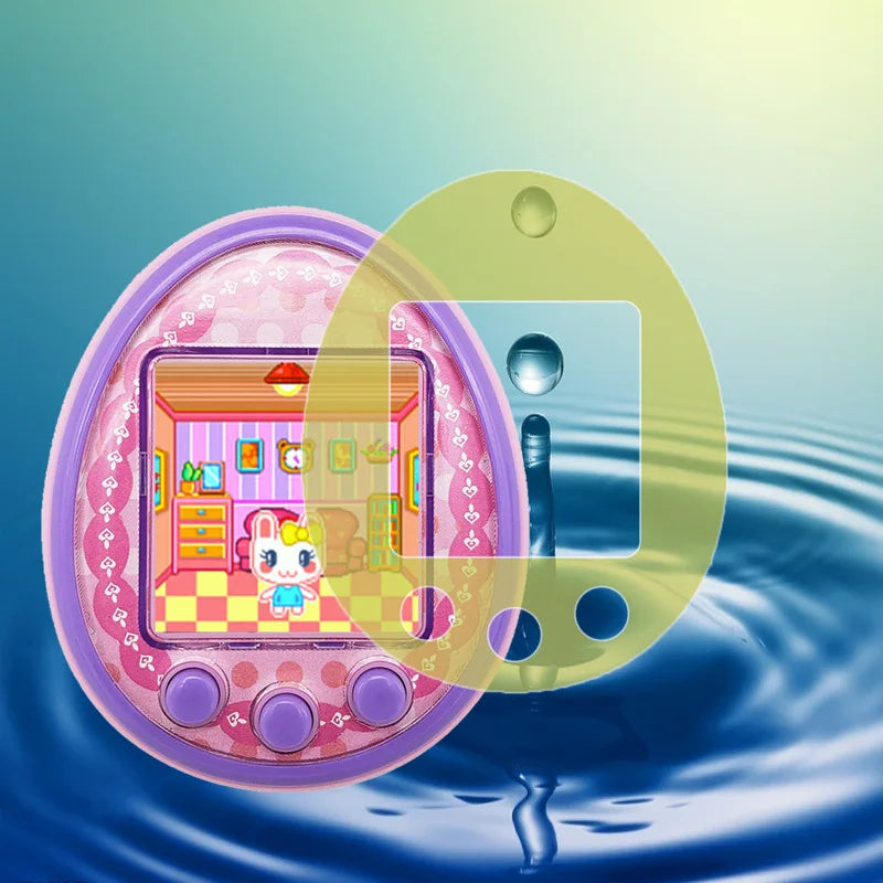 Lot de 5 films de protection en TPU souple doré pour jeux électroniques virtuels pour animaux de compagnie, pour Tamagotchis, Pix, Meets et Sweets