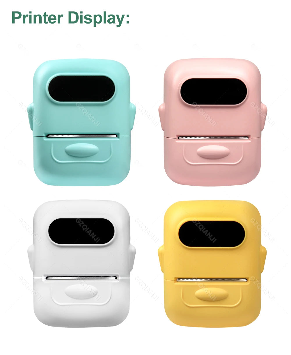 Marklife P50 Bluetooth Thermal Label Printer Barcode Sticker Paper Printer Self-adhesive Label Maker Labeling Portable Machine