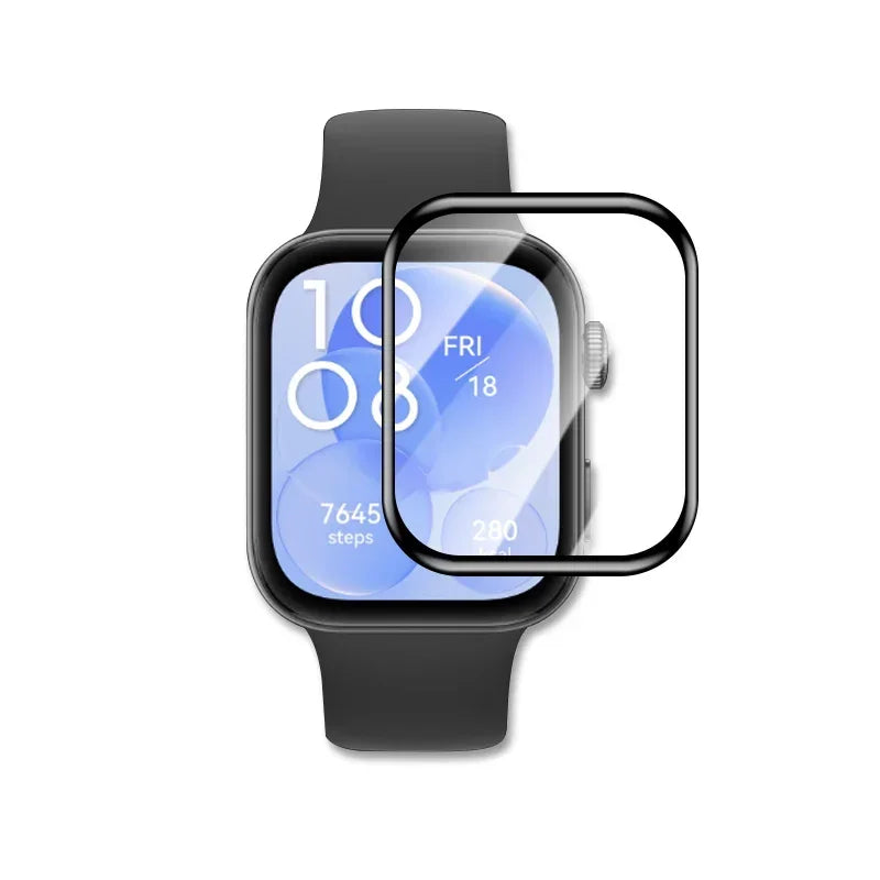 Screen Protector for Huawei Watch Fit 3 3D Ultra-HD Full Curved Screen Protector for Huawei Fit3 Protective film Accessories