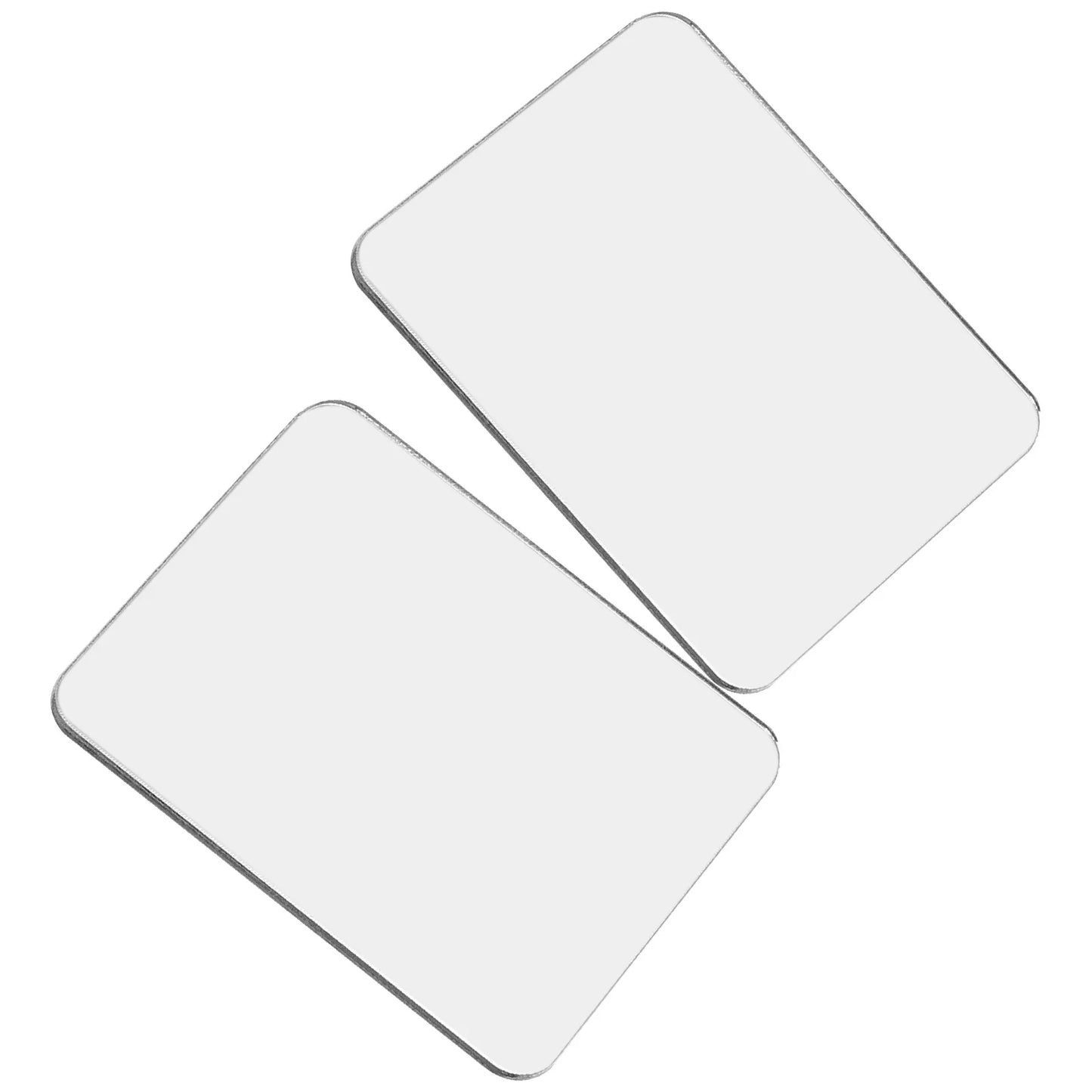 2Pcs Phone Case Mirror Sticker Makeup Mirror Decal Adhesive Mirror Acrylic Small For Dust Plug Mobile Phone Accessories Phone