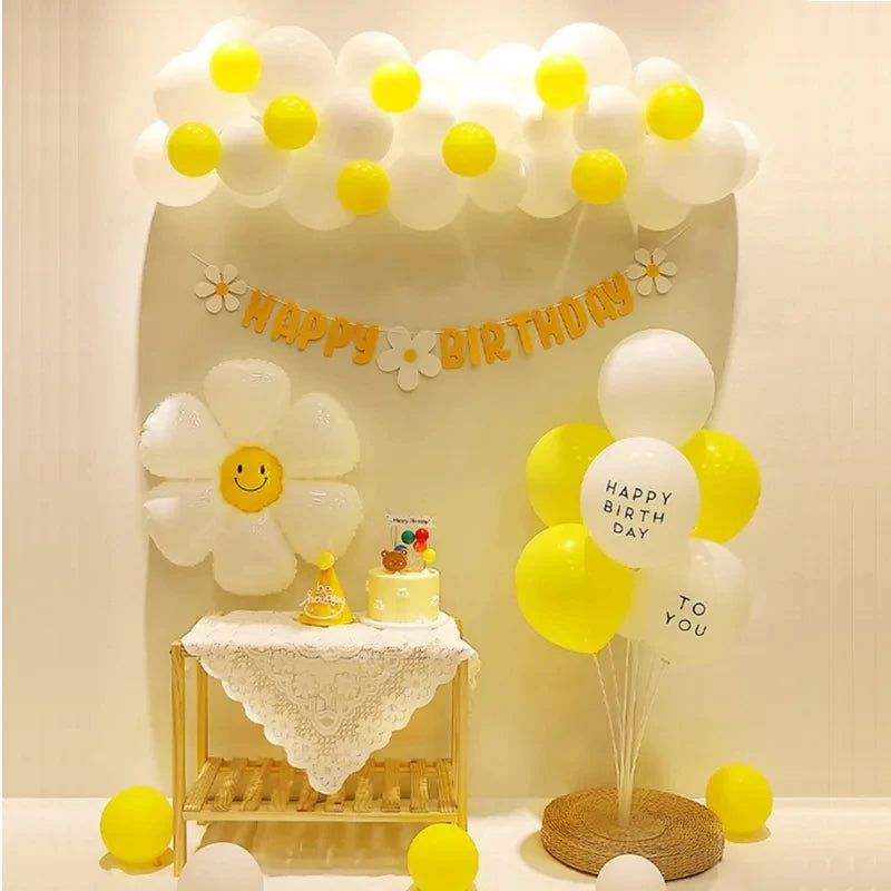 Happy Birthday Banner Handmade Tassel Pendant First Boys Girl Baby Shower Birthday Party Balloon Decoration Supplies Baby Gifts