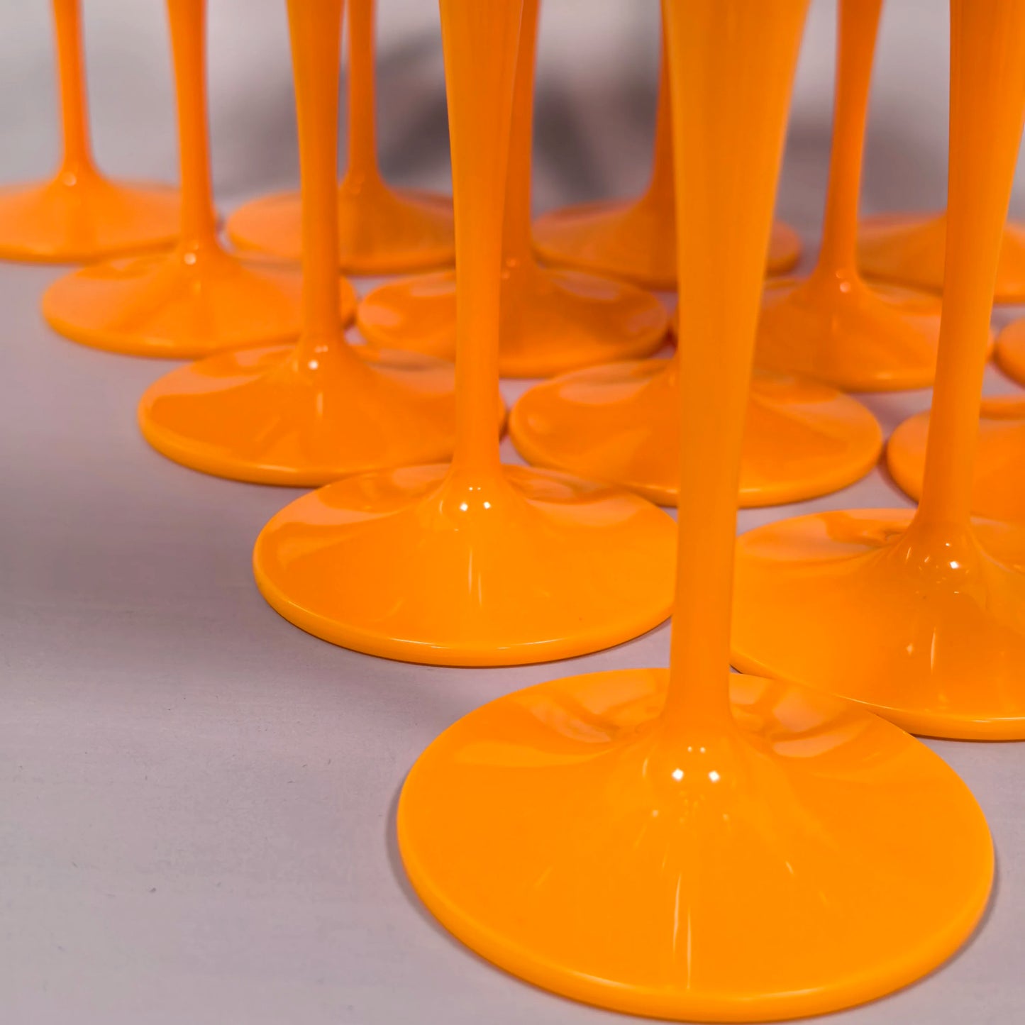 175ML Orange/Christmas Party Glass Champagne Glass, Reusable Plastic Flute Champagne Glass, Suitable for Party and Toast