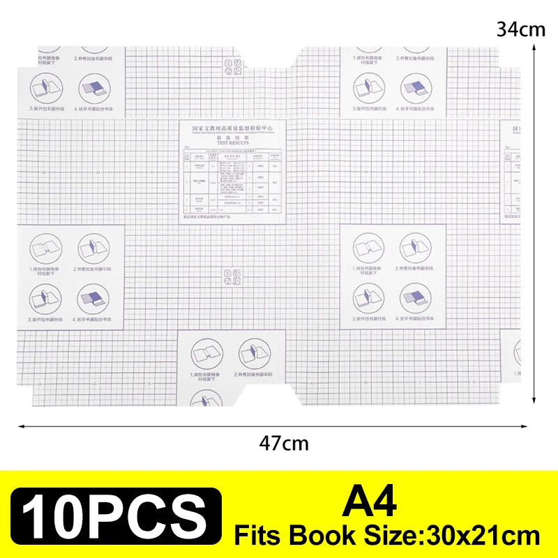 Lot de 10 à 30 protège-livres autocollants transparents et mats A4/16K/22K, imperméables, pour manuels scolaires, fournitures d'emballage
