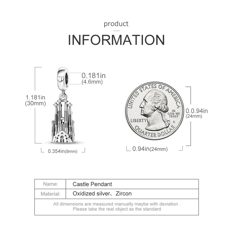 925 Sterling Silver Spots Series Charm Eiffel Tower Egypt Charms Pendant Fit MULA Original Sliver Bracelets DIY Jewelry Gifts
