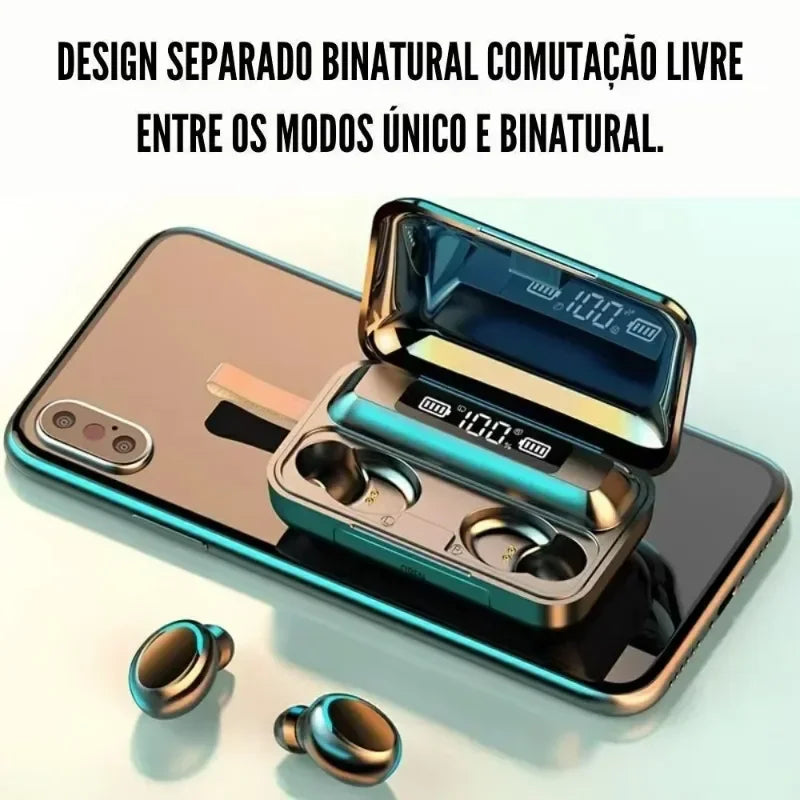 Écouteurs sans fil Bluetooth F9, stéréo, étanches, réduction du bruit, avec micro, pour Lenovo