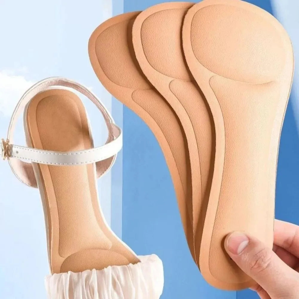 Semelles intérieures auto-adhésives souples pour talons hauts pour femmes, antidérapantes, autocollantes pour talons hauts