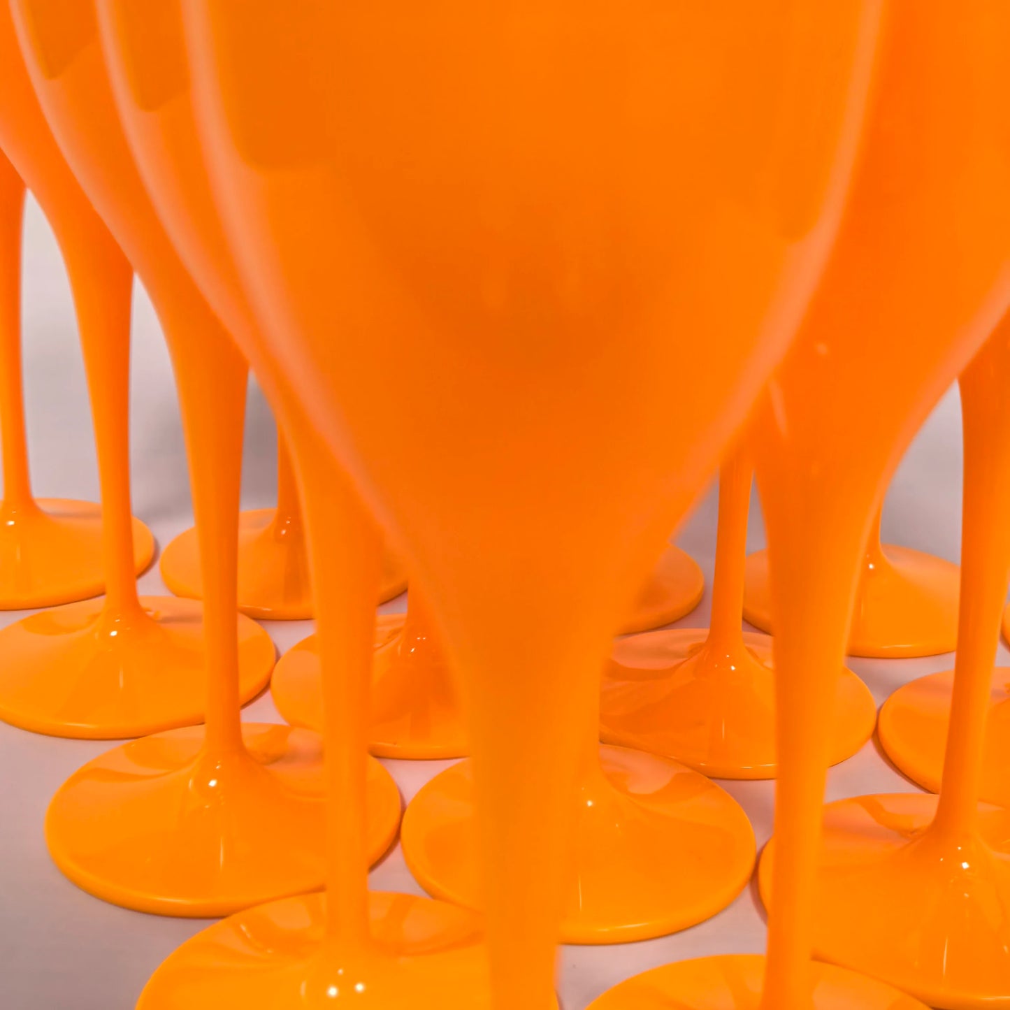 175ML Orange/Christmas Party Glass Champagne Glass, Reusable Plastic Flute Champagne Glass, Suitable for Party and Toast