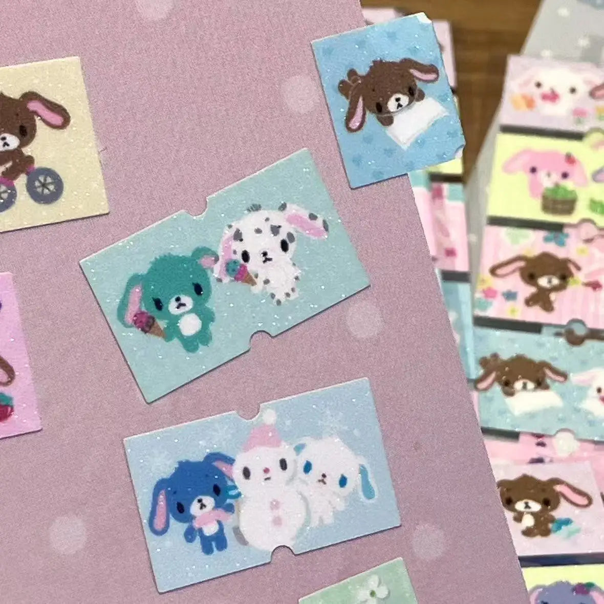 Repeat Kawaii Sanrio Sugarbunnies Cartoon Label Stickers Creative Peripherals Hand Account Notes Decorative Sealing Stickers