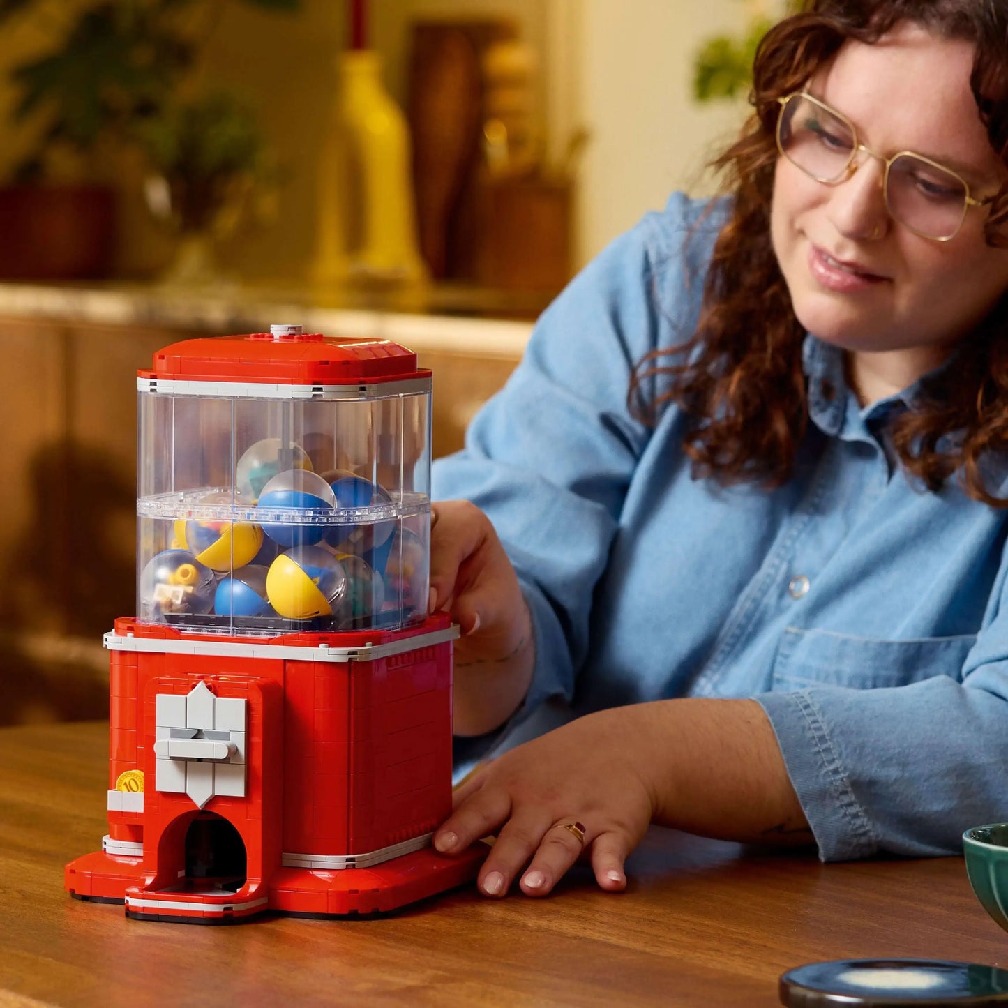 2025 New Creative Ideas Vending Machine Set Building Blocks Coin Operated Play Game Brick Toys Girl Boy Birthday Gifts 1343pcs