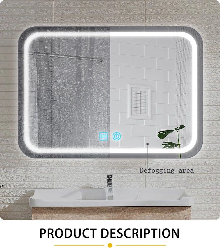 Bathroom mirror touch dimming double touch defogging capacitive touch sensor switch