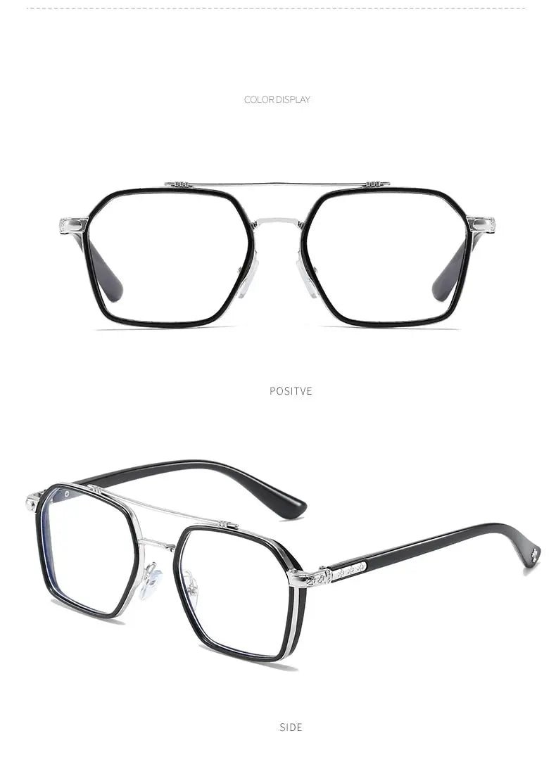Miroir rétro à double faisceau anti-lumière bleue pour ordinateur, protection des yeux, pour la lecture et les jeux, pour hommes et femmes, 2023